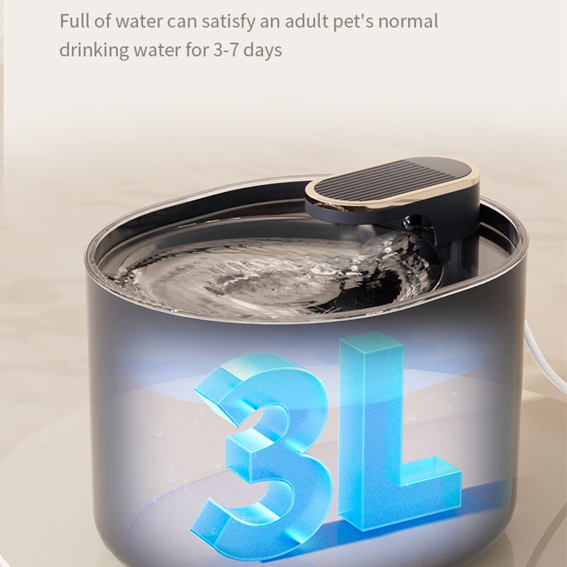 Automatic Pet Water Fountain & Feeder - 3L with Filter